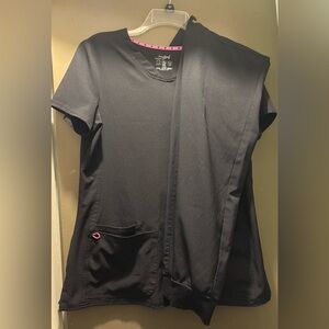 Heart Soul black scrub set